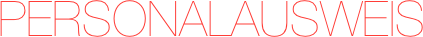 PERSONALAUSWEIS
